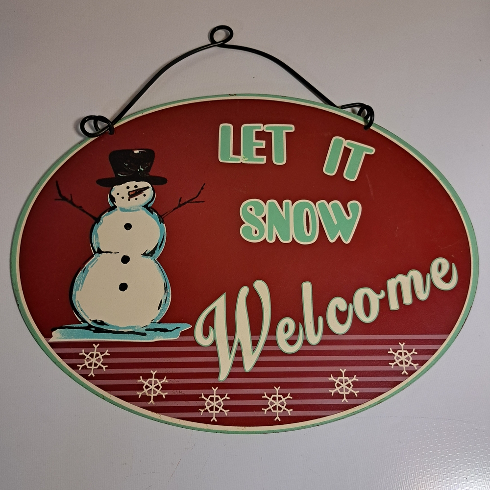 Snowman Welcome Sign